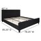 Flash Furniture King Size Black Fabric Platform Bed & Mattress HG-BM10-24-GG - alternate 4